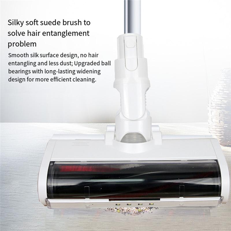 AD23-LED Floor Brush Head For Xiaomi Mijia 1C K10/ Mijia G9 G10 / Dreame V8/V9B/V9P/V11 Vacuum Cleaner Brush Head