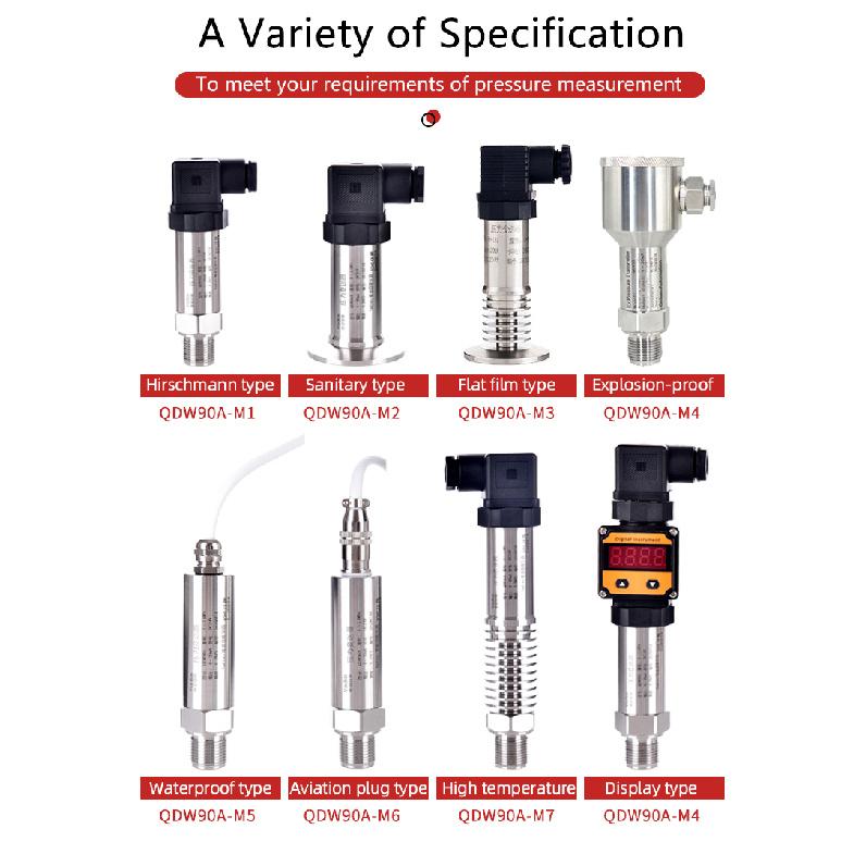 Digital Pressure Transmitter 4-20mA 0-10V M20*1.5 Pressure Transducer Sensor 0-60Mpa RS485 Pressure Transducer Transmitter Sensors Oxygen 5