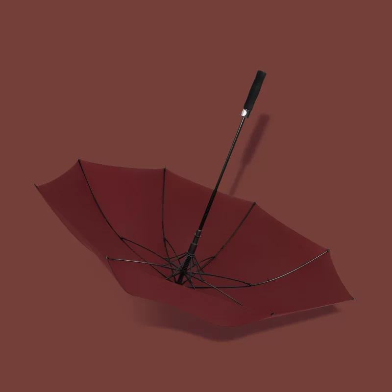Golf Umbrella, Reinforced, Wind-Resistant, Enlarged, Thickened, Automatic, Portable, Black-Coated, Sunshade, Sun Protection, Dual-Use for Sun and