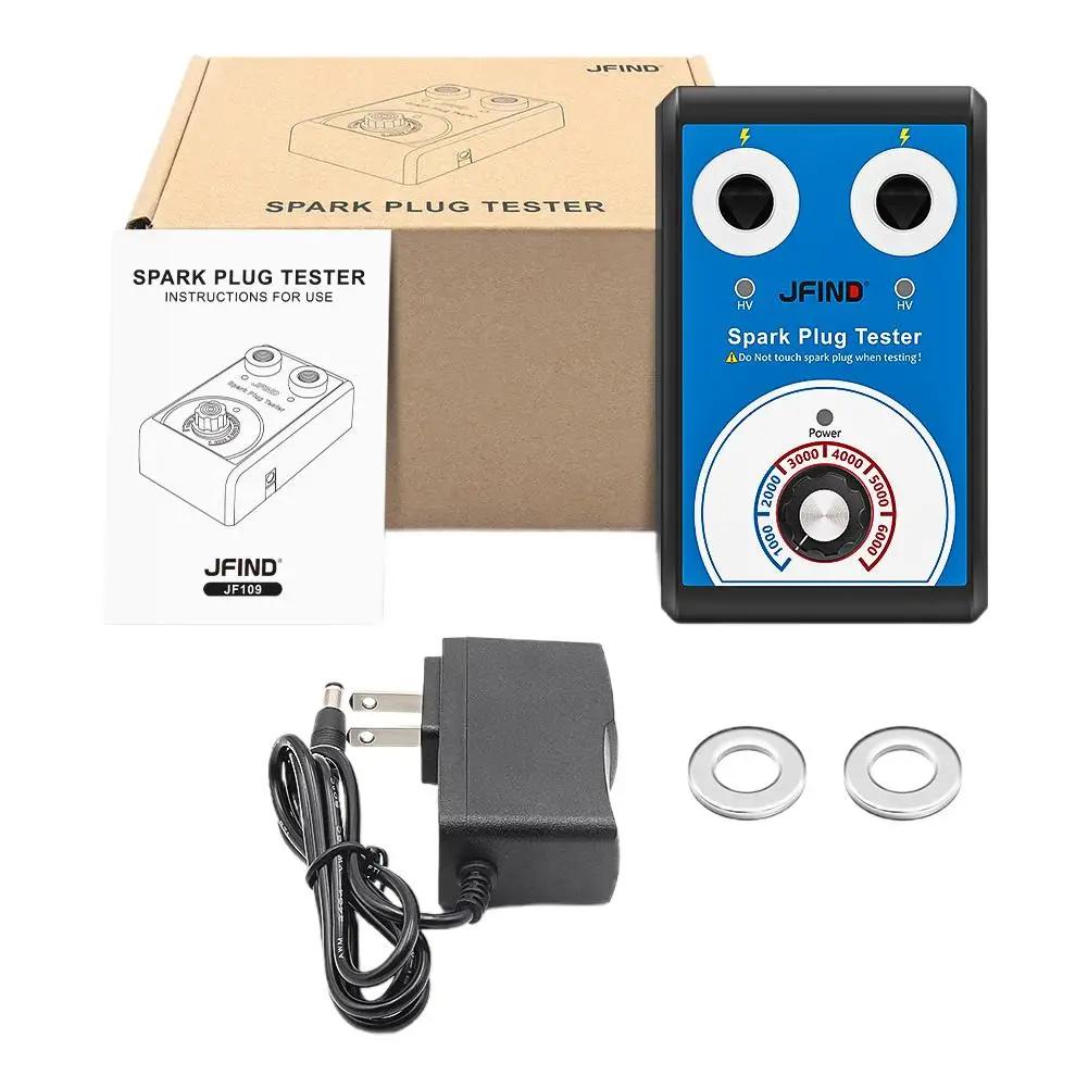 High-end Spark Plug Tester Double Hole Diagnostic Tool Spark Ignition Auto 0-6000rpm 12V Tools Tester Engine Car U8H0