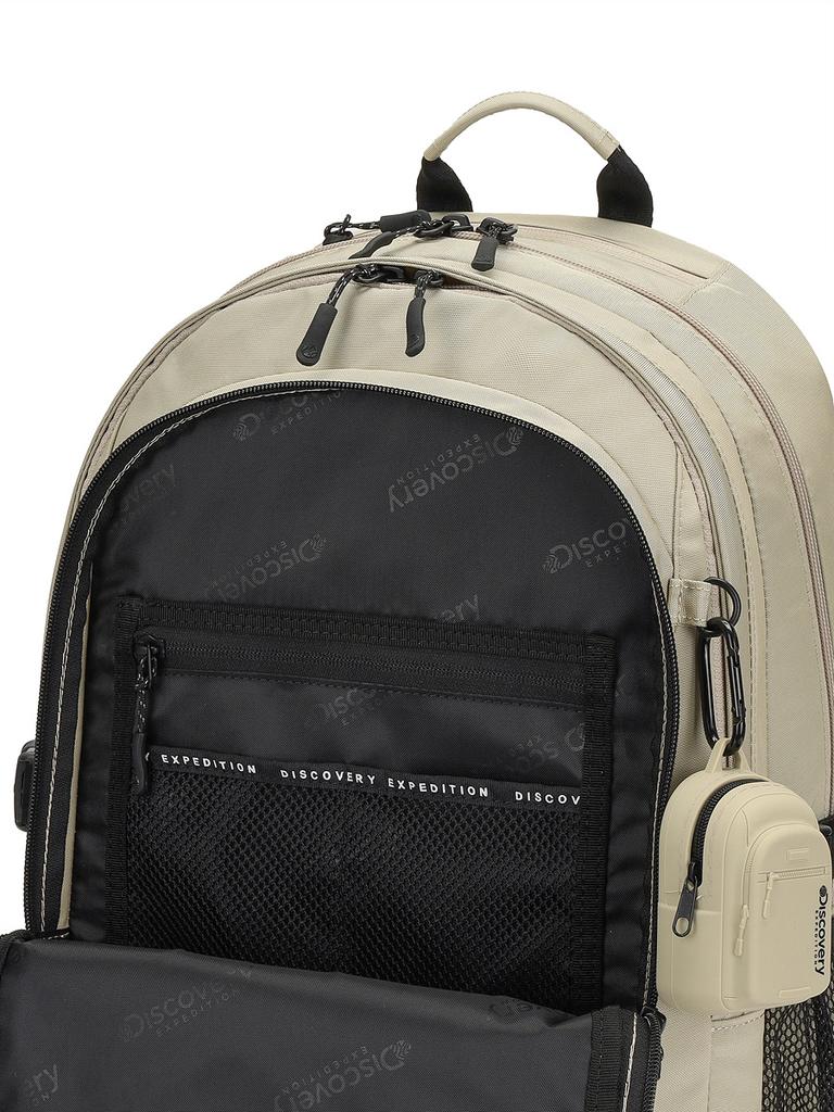 Discovery Expedition Like Air Twine Backpack (D/Beige)