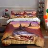 Fierce Shark Motif Bedding Duvet Cover Sets Duvet Covers Pillowcases Gifts (1 * Duvet Cover 2 * Pillowcases, Without Duvet Insert)