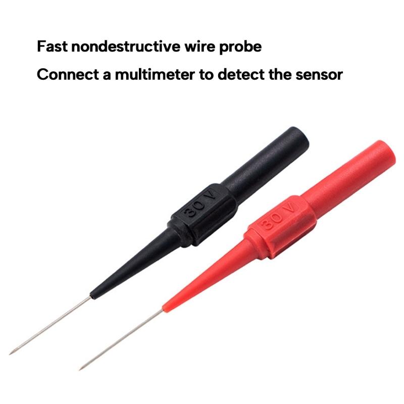 4Pcs Wire Piercing Probe Insulation Back Probes, Probe Non-destructive Pin, Back Probe Automotive for Test Car