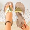 Simple Summer Women Flats Slippers Fashionable Beach Slippers Outdoor Slip-On Sandals Lightweight Designer Shoes Slides Women