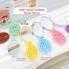 Mini Foldable Hair Brush with Mirror Air Cushion Comb Portable Folding Hair Comb  Travel