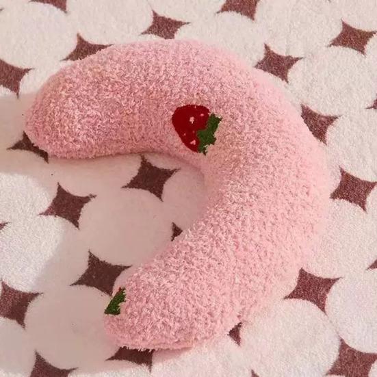 U-Shaped Pet Pillow Cat Sleep Pillow Soft Plush Neck Support Cushion Pet Snuggle Pillow for Puppies Kittens