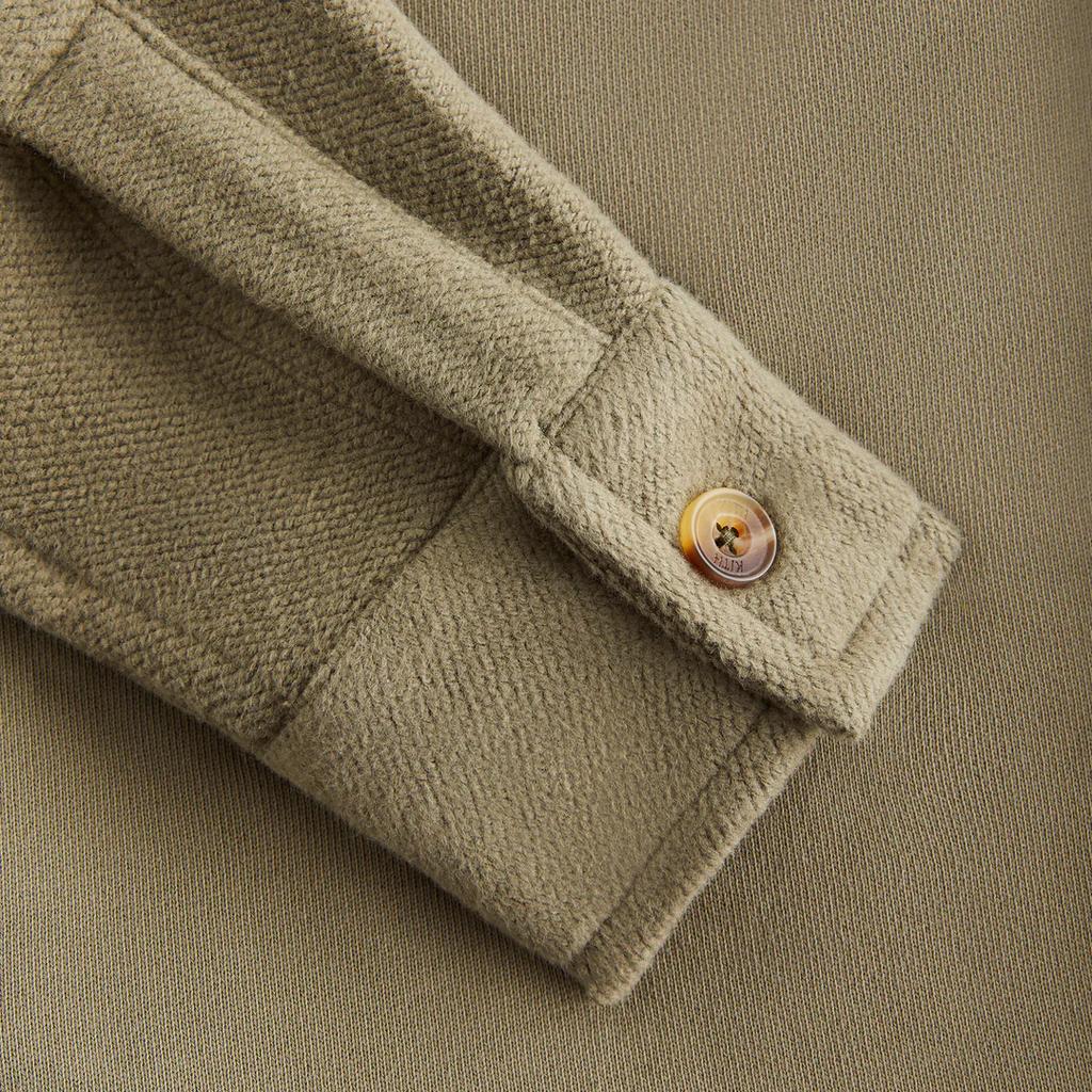 Kith Herbstklassiker 2024 Serie Colorblock Gestricktes Apollo Langarm Kinder Tops Grün KHK030575-311