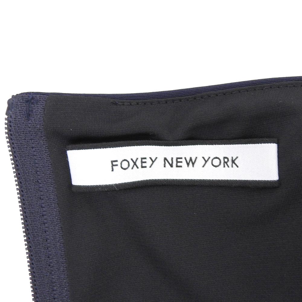 FOXEY NEW YORK Excellent Condition Triacetate Elegance Summer Dress, Women's, Navy, Size 38, 37324-NAOFI103T Dress 38 NavyUsed