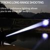 Ultra Bright Dual Light Source White Laser Dual Head TYPE-C Rechargeable Long-range Strong Light Flashlight for Camping