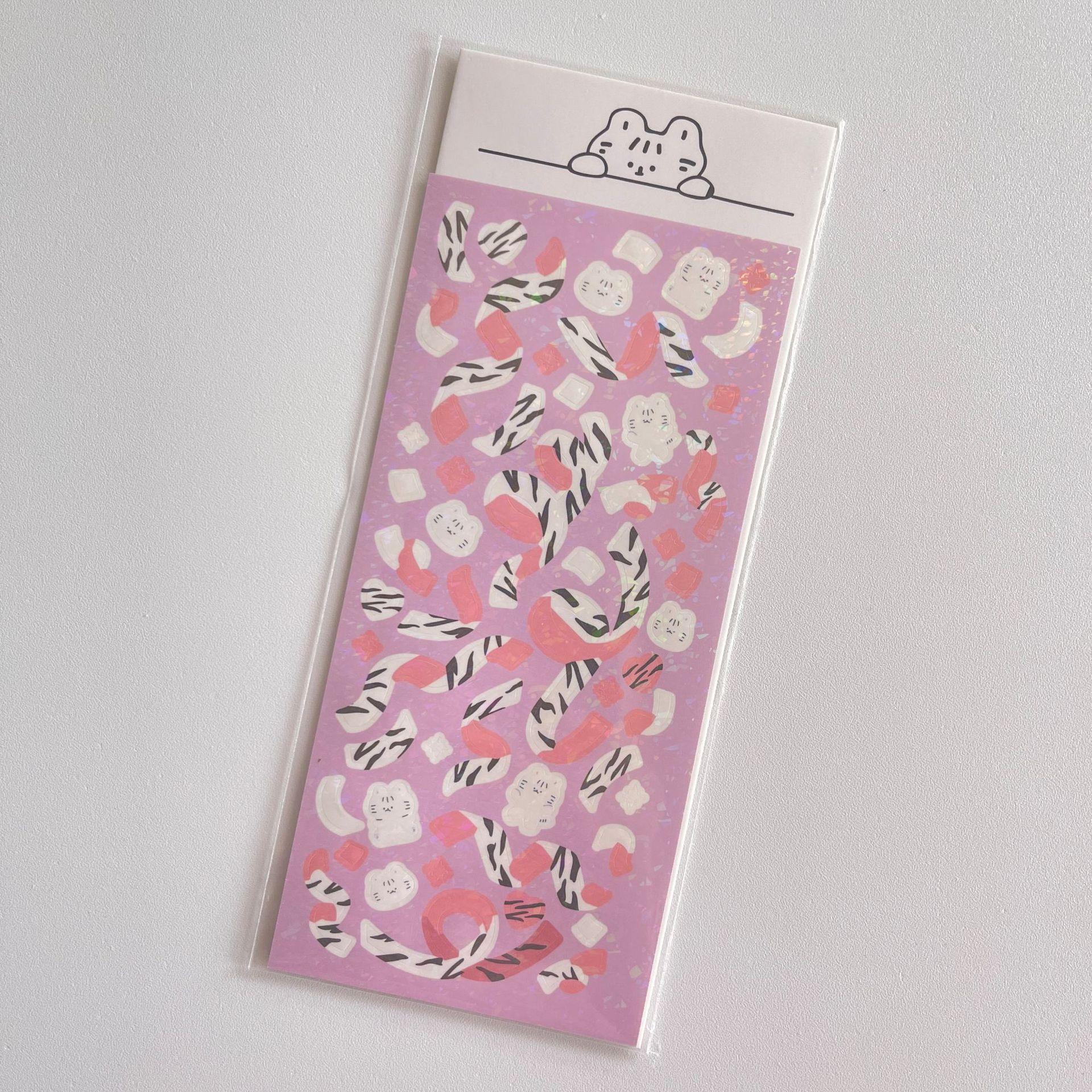 

Корейская популярная милая наклейка с кошкой Star Chasing Small Card Декоративный материал Лента Наклейка Goo Card Наклейка