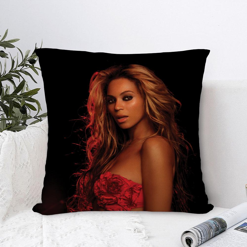 B-Beyonce Singer Pillow Case Plush Fabric Soft Pillowcase Double Sided Print Sofa Cushion Cover Throw Pillow Cover