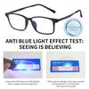 Blaulichtblockierende Anti-Blaulicht-Lesebrille Augenschutz Ultraleicht Weitsichtigkeitsbrille Reintitan Sport