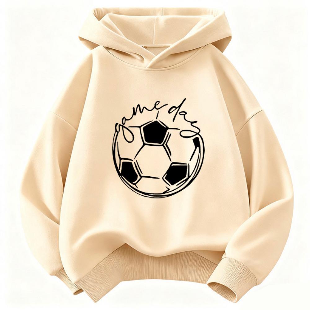 Funny Game Day Football Hoodie Children's Sweatshirt Hoody for Boys Girls Casual Hoodies Hip Hop Clothes