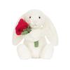Valentine's Day Hugging Bunny Plush with Rose - New Gift Idea