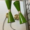 Kinkiet ścienny Mid-Century Modern Green Diabolo, podwójna oprawa oświetleniowa, lampa ścienna w stylu industrialnym, wystrój domu, nowoczesna lampa ścienna