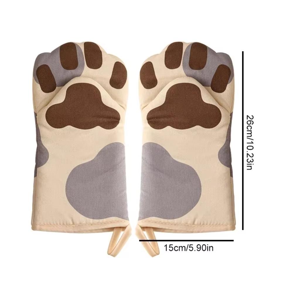 

Хлопковые прихватки для духовки с когтями кошки, перчатки для духовки, защищающие от ожогов, держатель для миски, держатель для духовки, зажим для рук, кухонные принадлежности, прихватки, кухонные перчатки