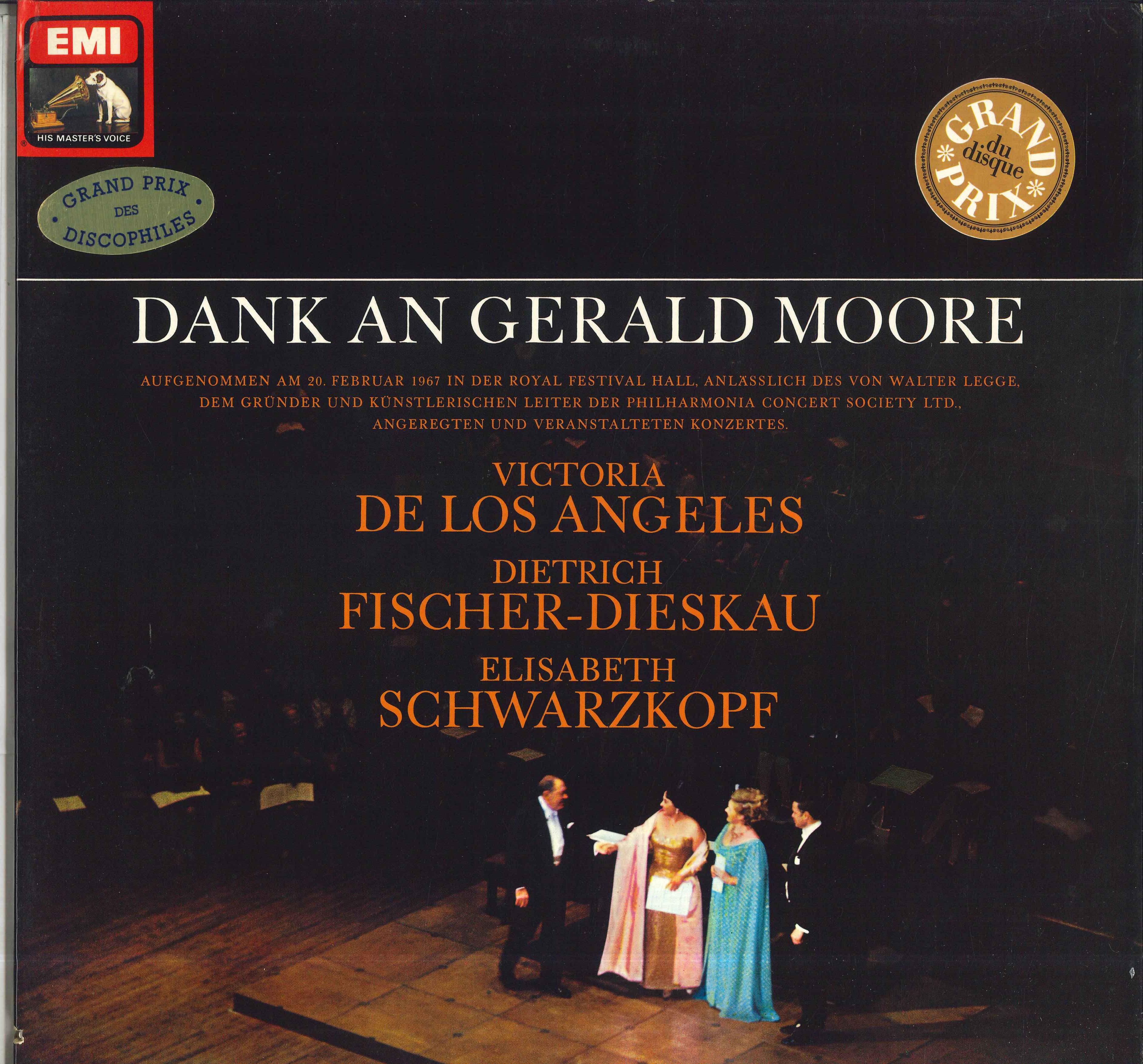 

LP Record GERALD MOORE DIETRICH FISCHERDIES Dank An Gerald Moore 1C1651000683 HIS MASTERS VO Germany Classical Used