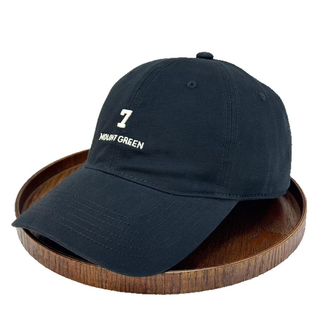 Fashion Hat Combed Cotton Retro Color Japanese Embroidery Letter Washed Baseball Hat Men's and Women's Spring and Autumn Casual Bent Cap