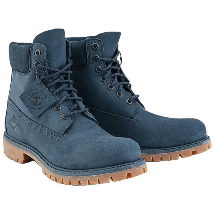 Timberland Seria Premium Trwałe Antypoślizgowe Wodoodporne Wygodne Wszechstronne Buty Outdoorowe do Połowy Łydki Męskie buty Ciemnoniebieskie A2P6WEP2