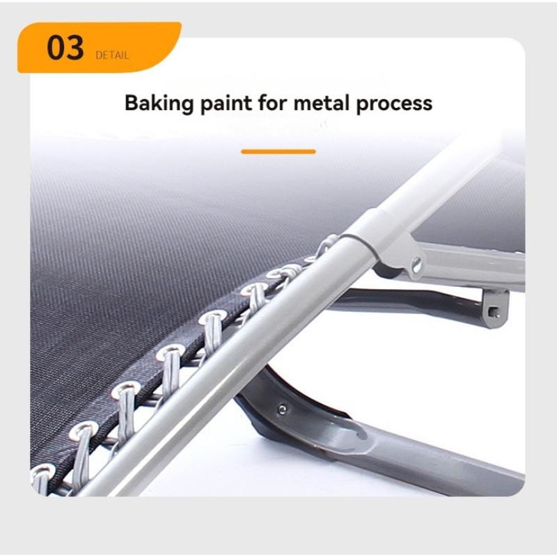 Silla de Playa Plegable Portátil Sillón Reclinable de Ocio para el Hogar Sillón Plegable Negro Silla Perezosa Ergonómica