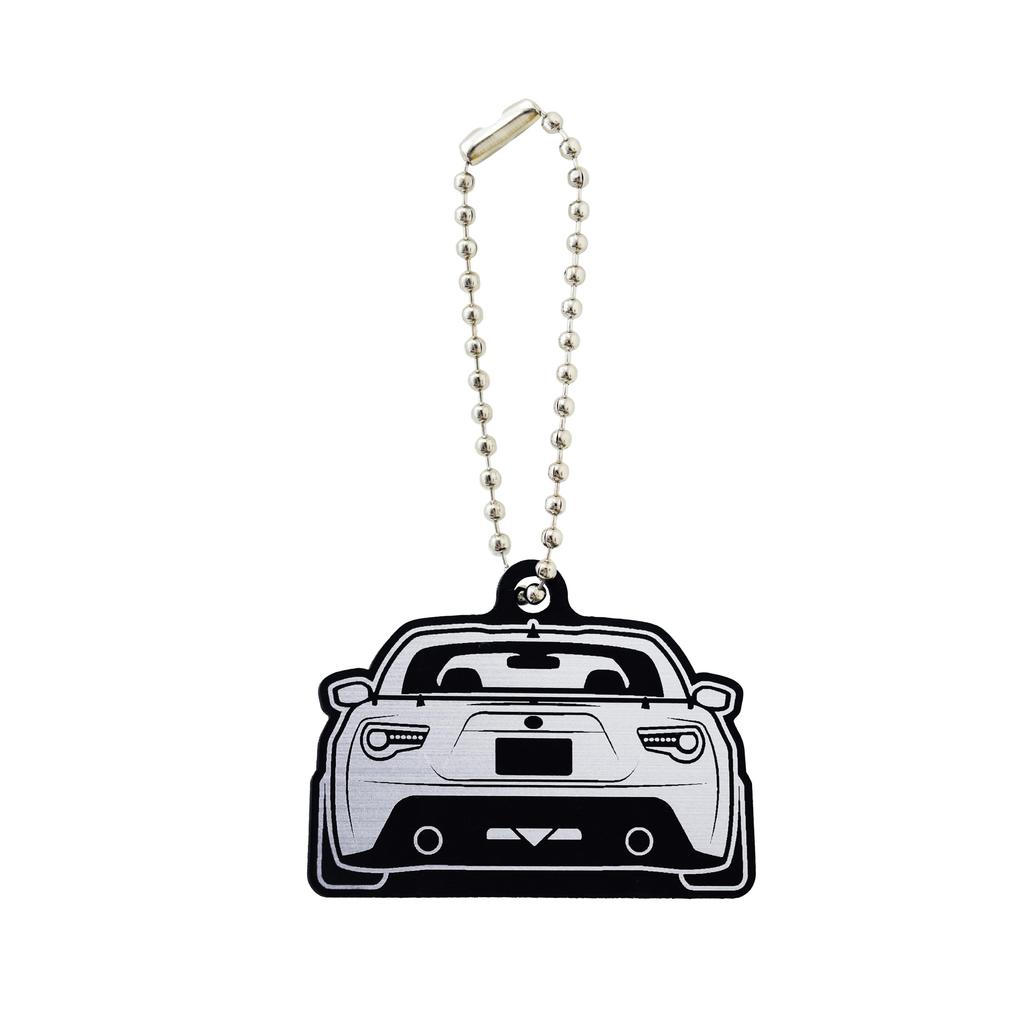 BARZA TOYOTA86 ZN6 Late Model Keychain Rear Design Hairline Finish