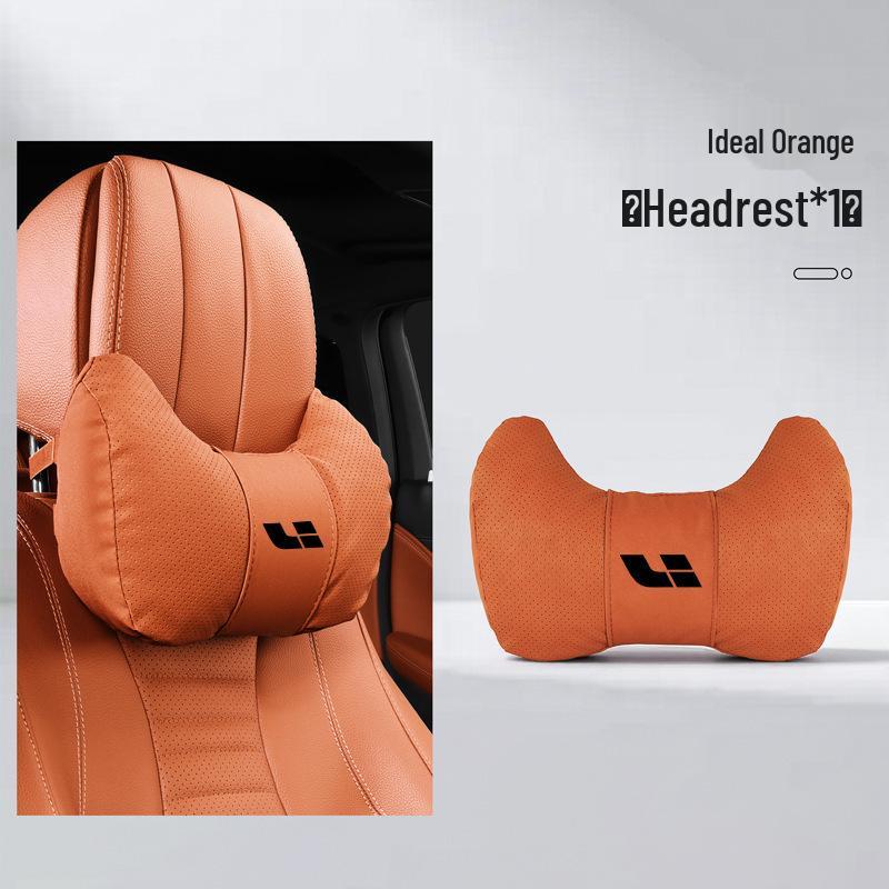 Ideal i6i8L Series Neck & Lumbar Support Pillow - Soft Car Interior Headrest for All Seasons