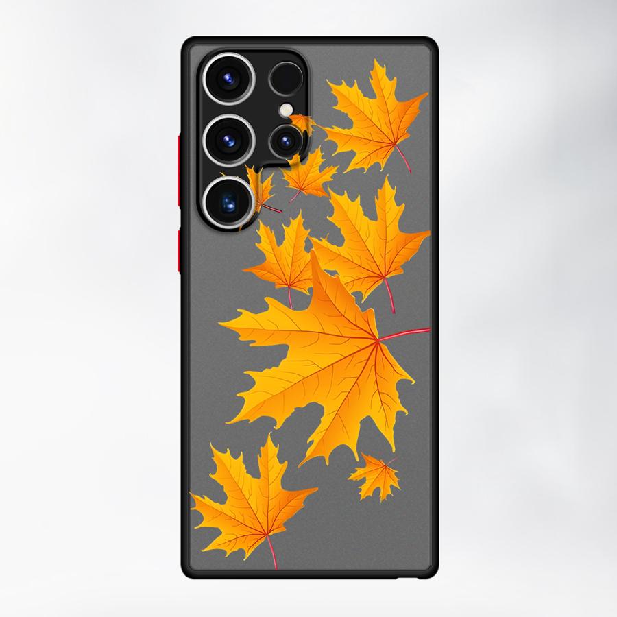 Cartoon Leaf Flowers Funda Back Phone Cover Case for Samsung Galaxy S26 S20 FE S24 Plus S21 S22 S25 Ultra Note 20 Ultra 10+ S23