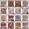 Vintage Flower Cotton Linen Cushion Cover Soft Decorative Pillow Case For Home Comfort