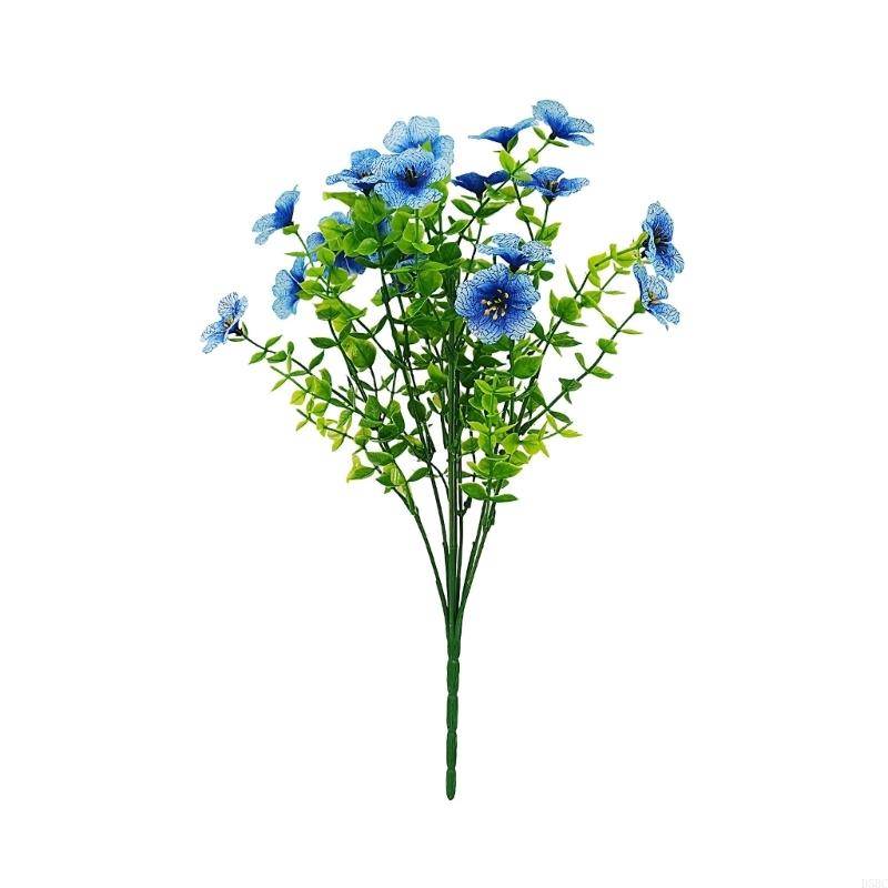 Simulation Flower Artificial Flower With Flexible Iron Wire for Tabletop Bookshelf Display Wedding Decoration