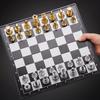 Portable Special Magnetic Chess Backgammon Checkers Set Big Board Draughts Entertainment Christmas Travel Games Aldult Kids Gift