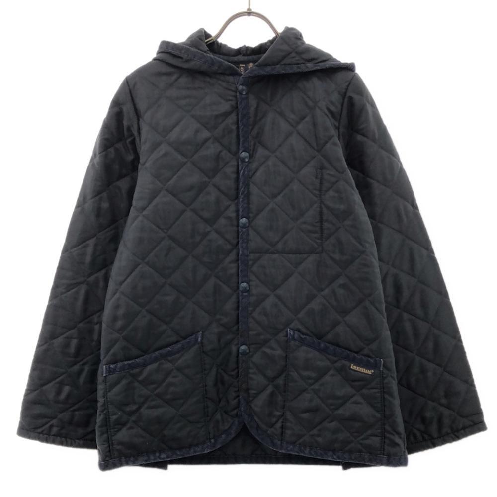 LAVENHAM Made In England Quilted Jacket 36 Navy Men's Used