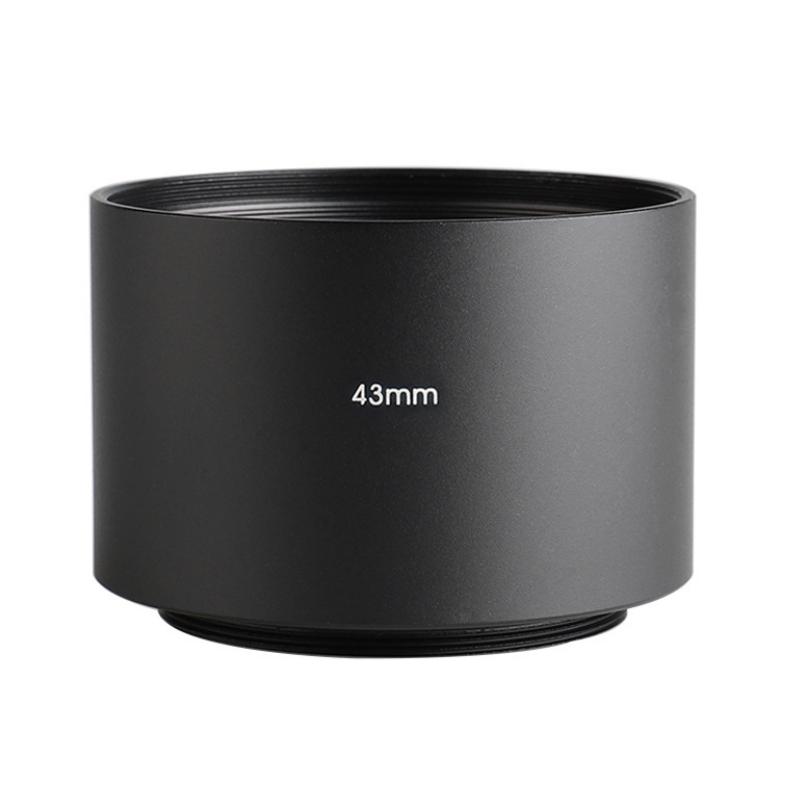 Parasol de metal largo 40.5mm 46mm 49mm 52mm 55mm 58mm 62mm 67mm 72mm 77mm para objetivo de cámara Canon Nikon Sony para Olympus Fujifilm