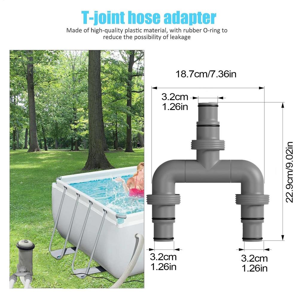 Poolslangkoppling 1,5 Poolslangadapter Poolslangkoppling För Filterpump Tät Koppling För Nedgrävd Pool