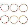 Bohemian 5-in-1 Layered Beaded Ethnic Christmas Bracelet