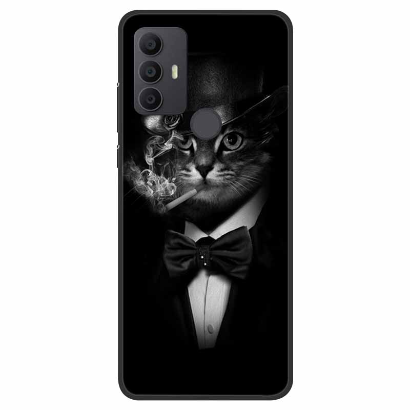 For TCL 30 SE Case Silicone Starry Space TPU Soft Back Cases For TCL 305 Cover Marble Painted for TCL 30SE TCL305 Fashion Bags