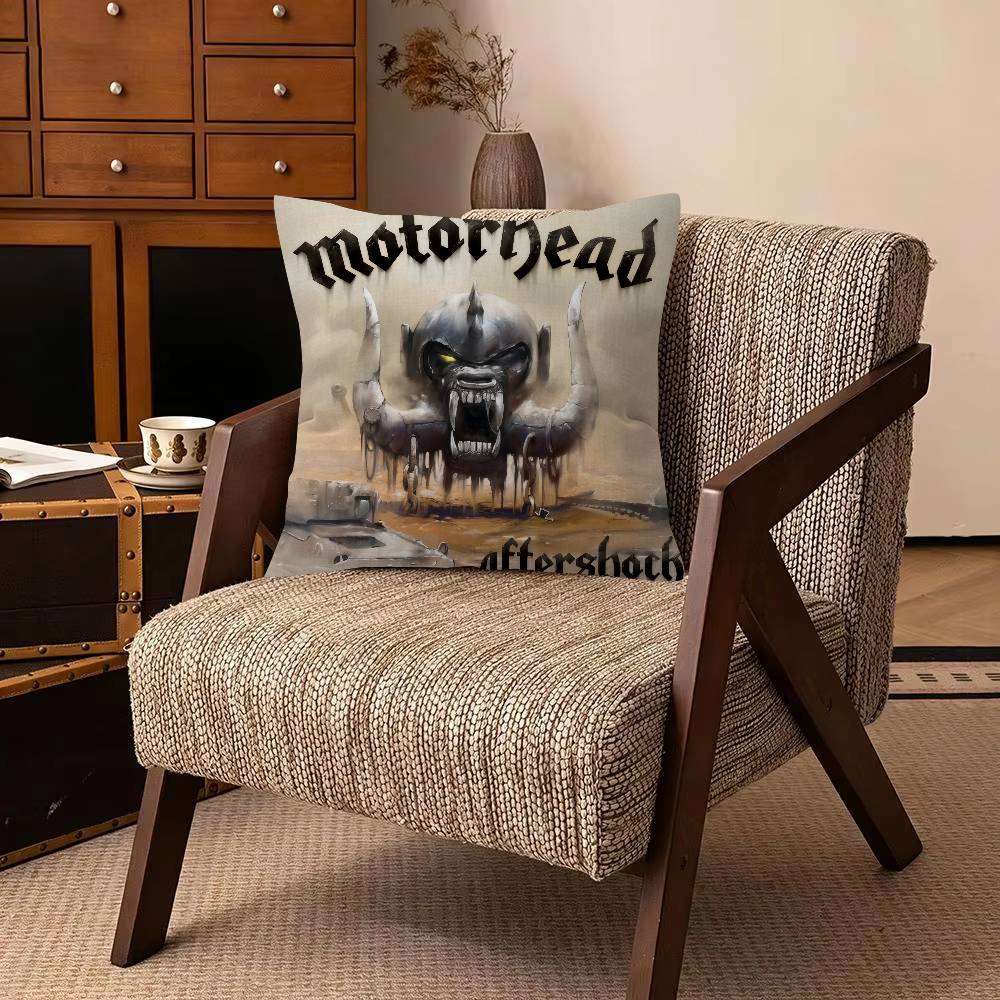 Rock Band MMotorhead Cushion Cover Pillowcase Upholstery Sofa Throw Pillow Home Decor Pillowcas
