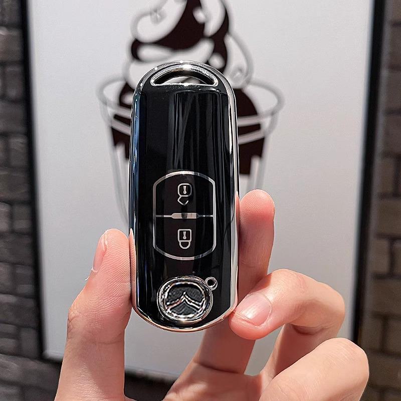 

Чехол для ключа Mazda для различных моделей: CX4, CX5, 6, Atez, CX30, Ruiyi, CX8, Angkesaila - Защитный чехол с пряжкой.