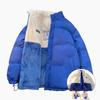 Winter Thermal Padded Jacket Men's Women's Casual Solid Color Double-Sided Wearable Design Parka Men Street Thick Fleece Coats