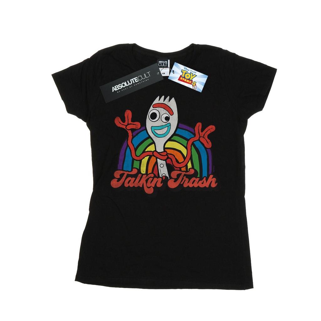 Disney Womens/Ladies Toy Story 4 Forky Talkin´ Trash Cotton T-Shirt