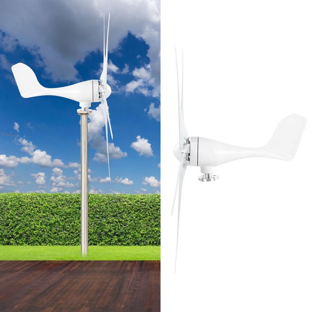 Wind Generator 5 Blade Power Supply for Garden Street Lights with Controller 500W 12V