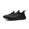 Li Ning Cushioning Slip Resistant Abrasion Resistant Lightweight Low top Casual Shoes Men's Night Black AGLV027-1