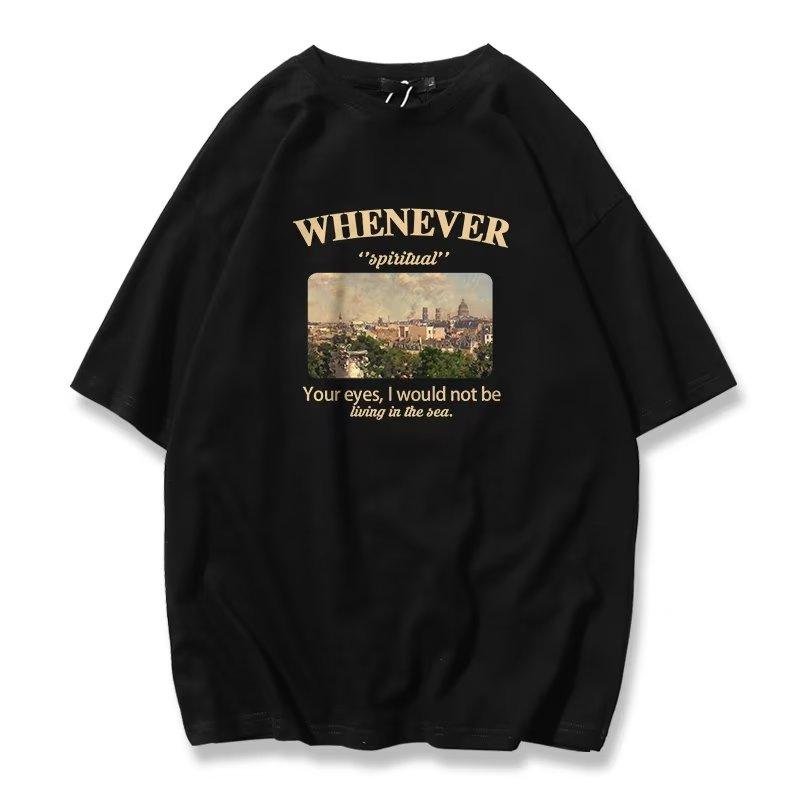 

M-8xl Мужская футболка большого размера Модные футболки с коротким рукавом Плюс Размер Футболка с половиной рукава Мужская футболка с графическим топом с круглым вырезом Удобные футболки для