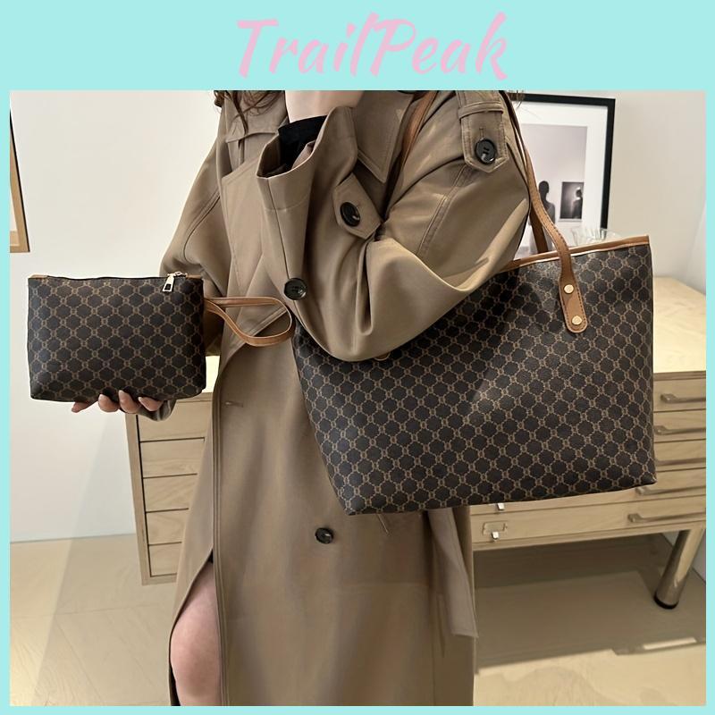 Large Bag Womens Capacity Shoulder Casual And Minimalist Classic Tote Spacious Womens Commuting Tote Trendy Shoulder Bag