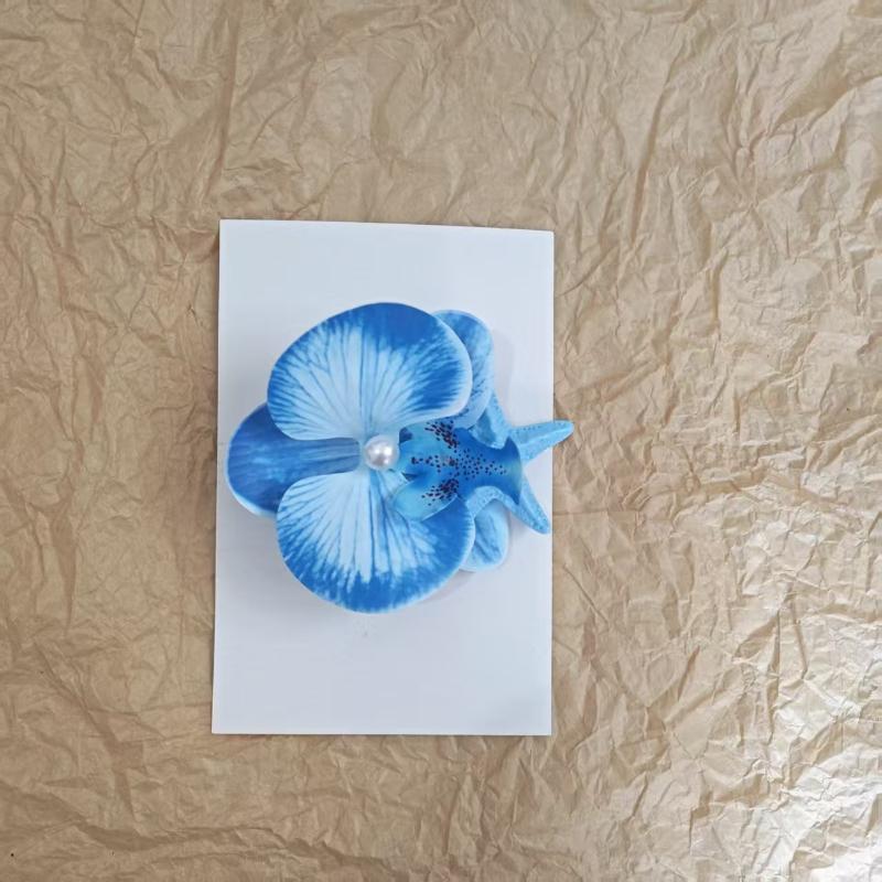 Halaenopsis Starfish Hair Clip Romantic Beach Vacation Hair Barrette Cute Summer Hair Accessory For Women Girls