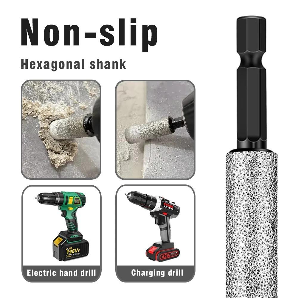 1pc /3pcs Marble Tile Hole Opener Dry-drilling Tile Drill Bit Drill Bit Grinding  Drill Bit Tool