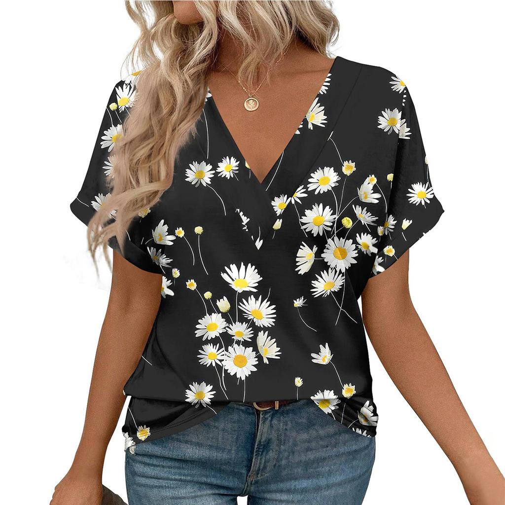 T Shirts Short Sleeve V Neck Tees Womens Fashion Tops Trendy Lightweight Soft Casual Summer Outfits