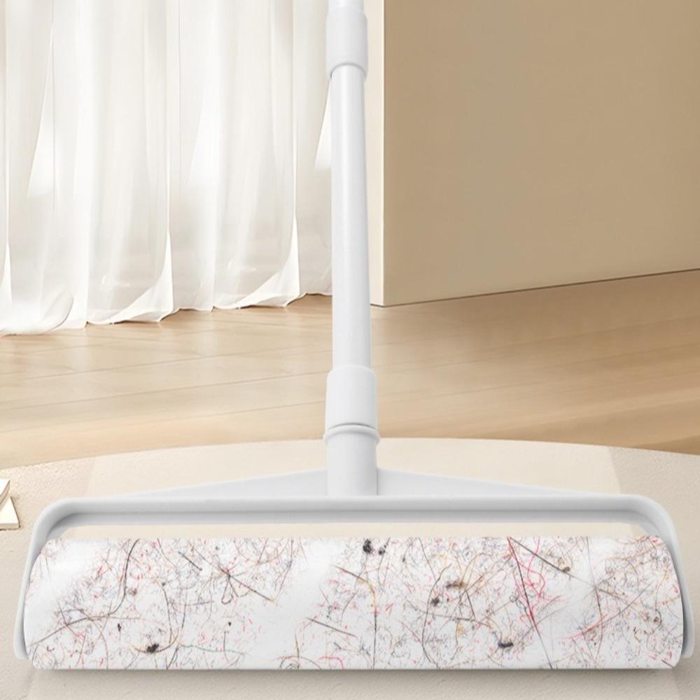 Large Telescopic Rod Lint Roller Tearable Hair Dust Remover Multipurpose Cleaning Rollers Sofa