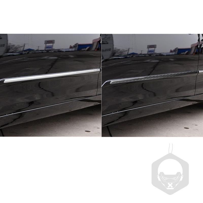 Real Carbon Fiber Car Accessories Door Strips Cover Soft Sticker For Toyota Camry 6th Gen XV40 2006 2007 2008 2009 2010 2011