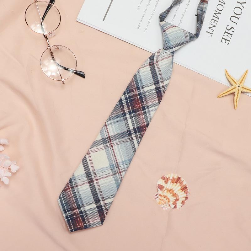 Japanese Plaid Black Bow Tie Collar Rope Women'S Necktie College Wind Streamer Jk Bow Shirt Ins Sailor Suit