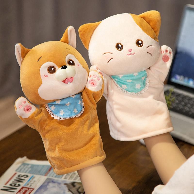 Eltern-Kind-Spiel Handpuppen Niedliche Tier Spielzeuge Mundöffnungsspiel Pädagogische Handschuhpuppen als Festival- und Geburtstagsgeschenke